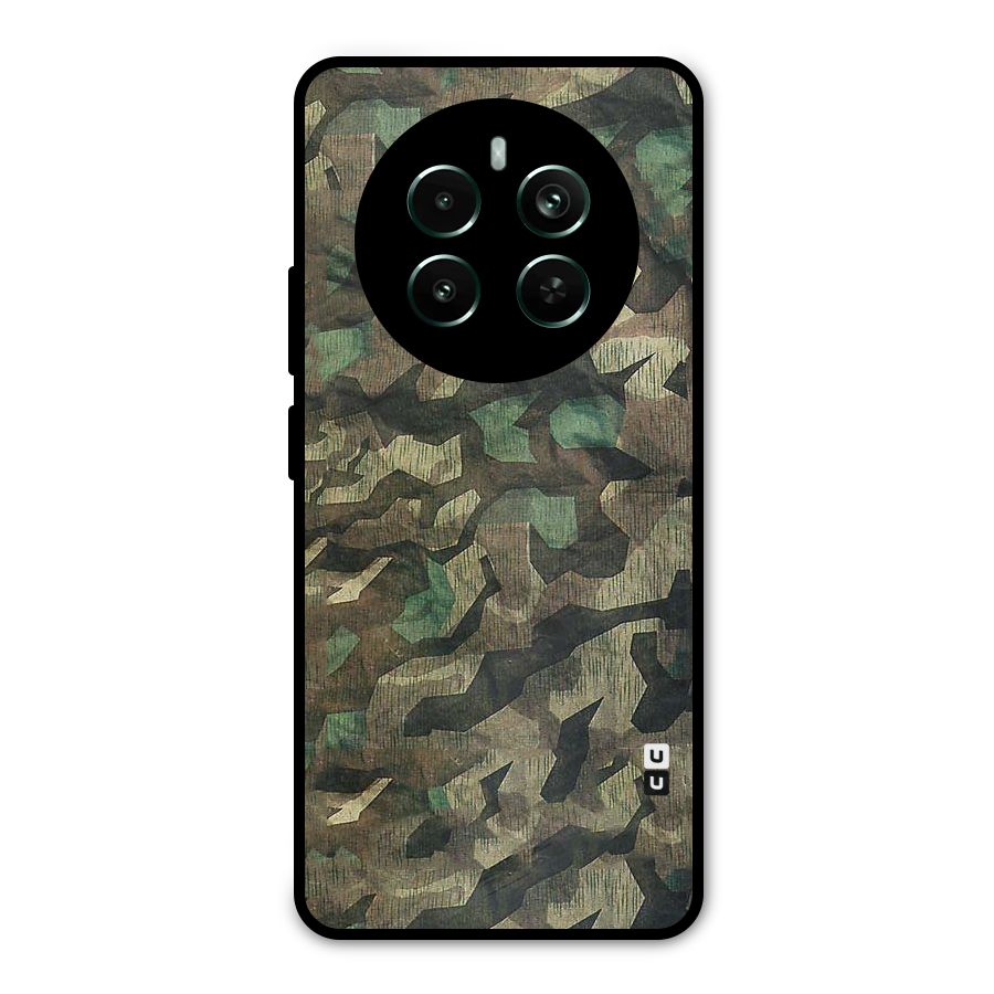 Rugged Army Metal Back Case for Realme 12 Pro Plus
