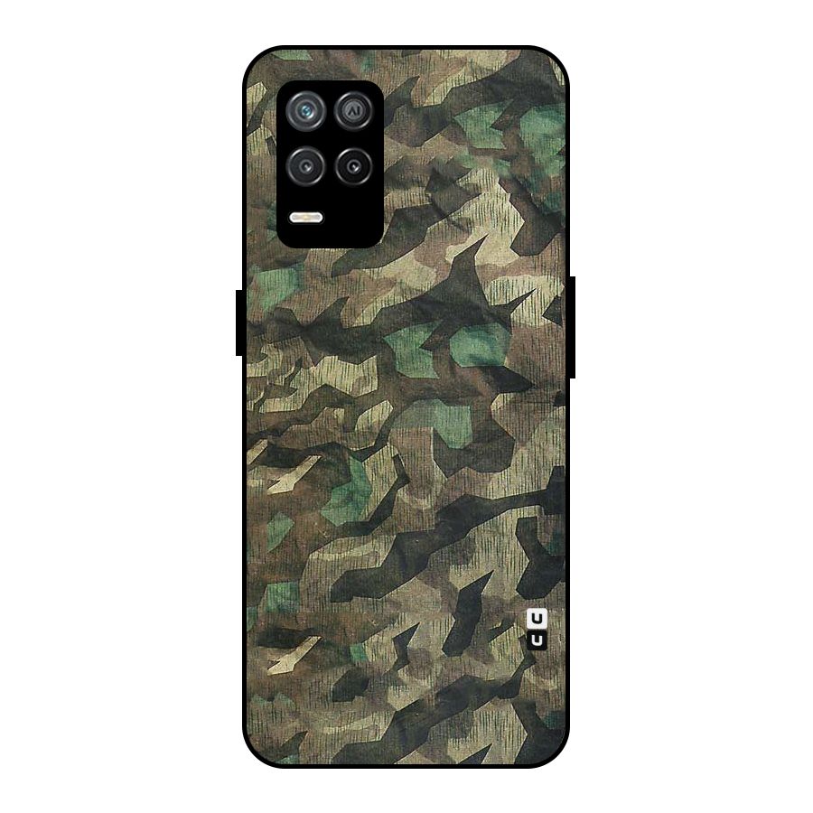 Rugged Army Metal Back Case for Realme 8 5G