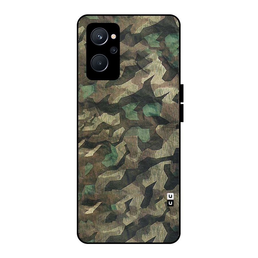 Rugged Army Metal Back Case for Realme 9i 5G