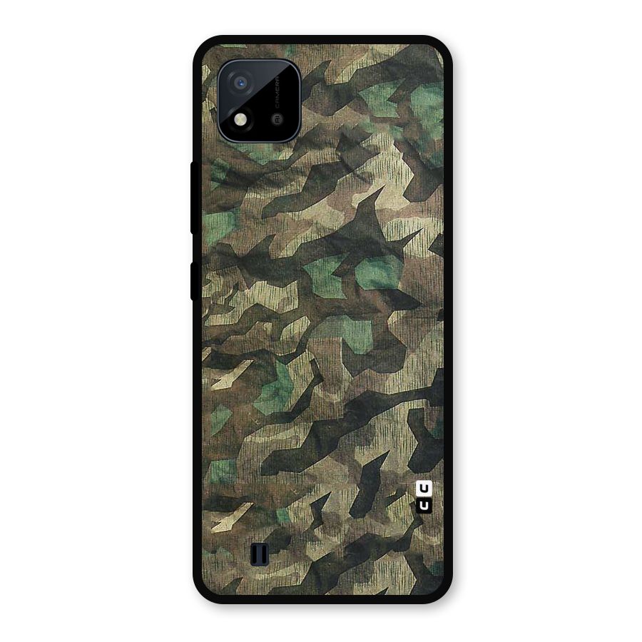 Rugged Army Metal Back Case for Realme C11 2021
