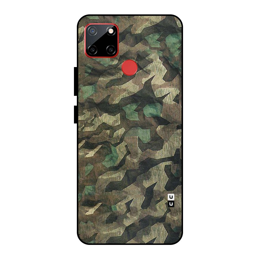 Rugged Army Metal Back Case for Realme C12