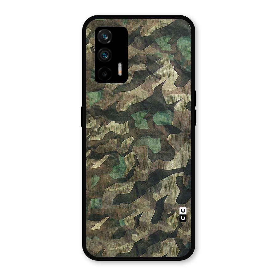 Rugged Army Metal Back Case for Realme GT 5G