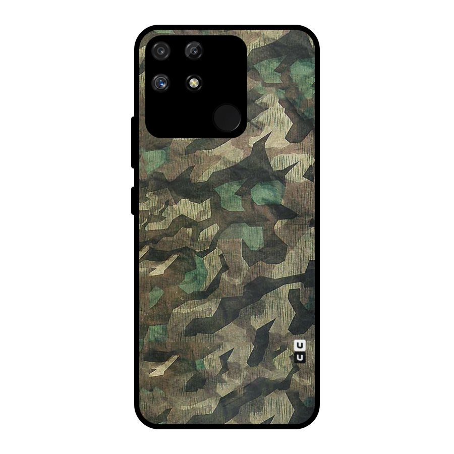 Rugged Army Metal Back Case for Realme Narzo 50A