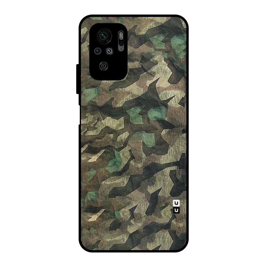 Rugged Army Metal Back Case for Redmi Note 10S