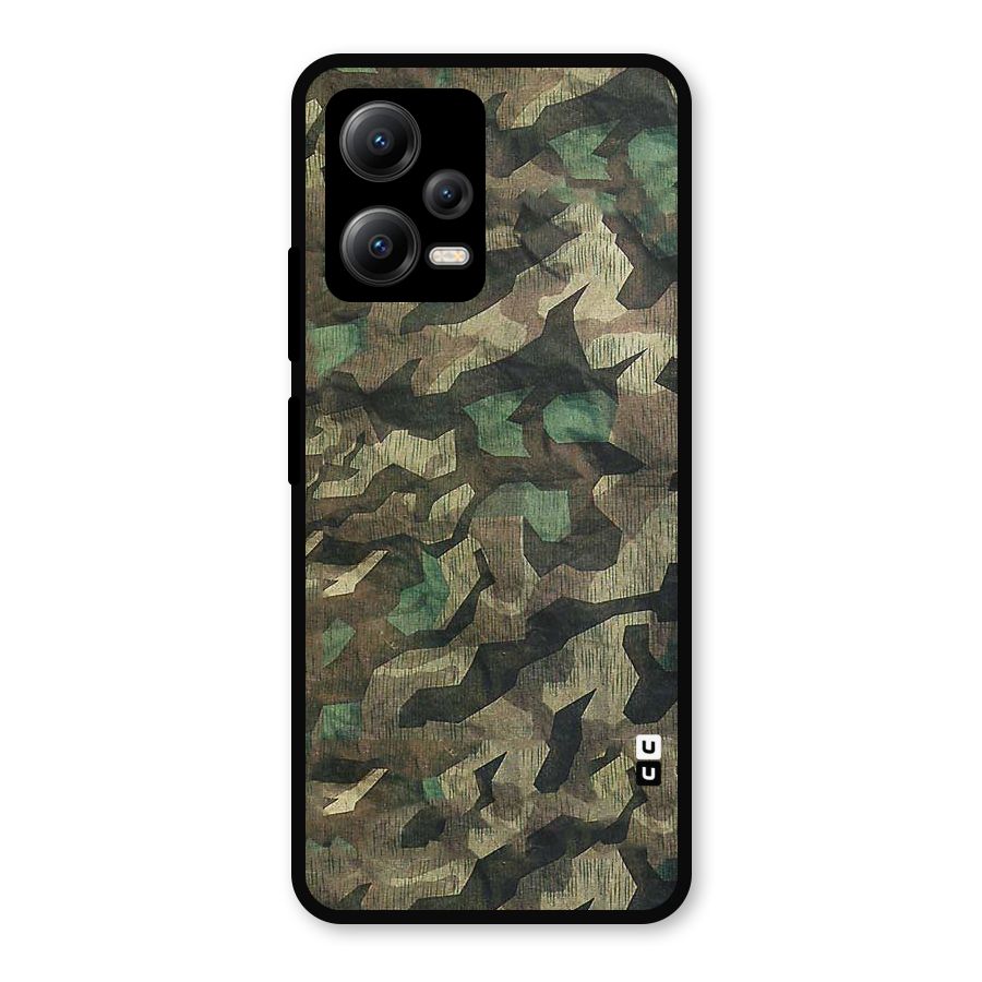 Rugged Army Metal Back Case for Redmi Note 12 5G