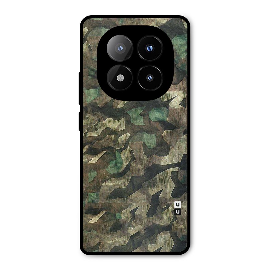 Rugged Army Metal Back Case for Redmi Note 14 Pro Plus 5G