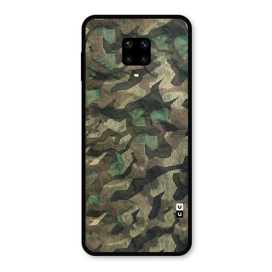 Rugged Army Metal Back Case for Redmi Note 9 Pro