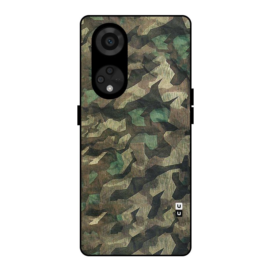 Rugged Army Metal Back Case for Reno8 T 5G