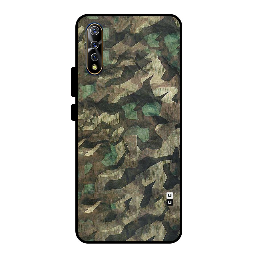 Rugged Army Metal Back Case for Vivo S1