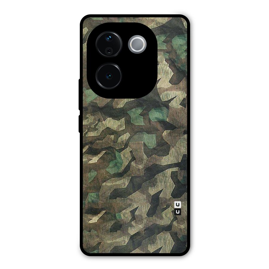 Rugged Army Metal Back Case for Vivo T3 Pro