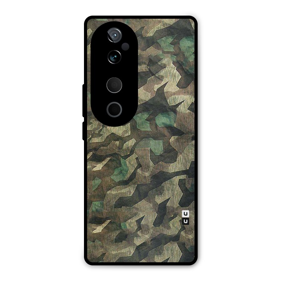 Rugged Army Metal Back Case for Vivo T3 Ultra