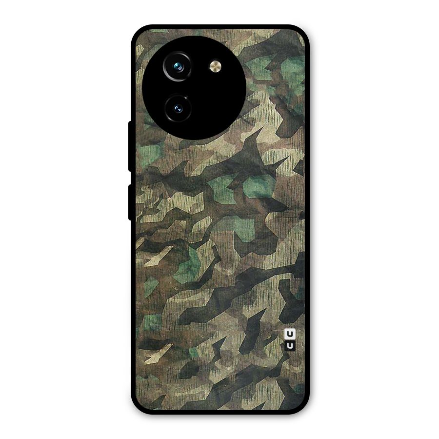 Rugged Army Metal Back Case for Vivo T3x