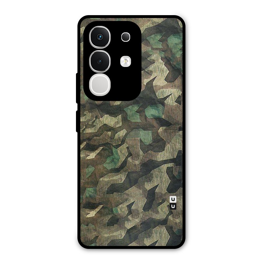 Rugged Army Metal Back Case for Vivo T4x