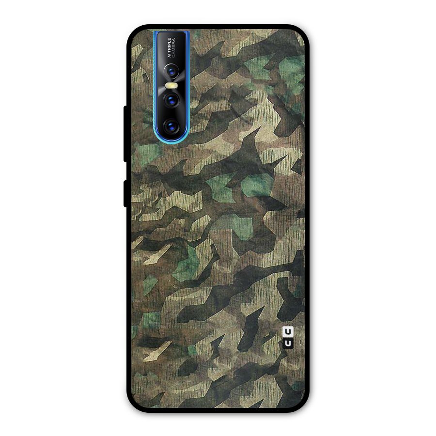 Rugged Army Metal Back Case for Vivo V15 Pro