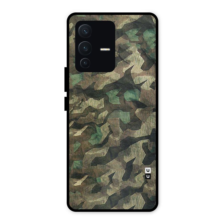 Rugged Army Metal Back Case for Vivo V23 5G