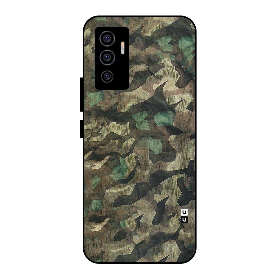 Rugged Army Metal Back Case for Vivo V23e