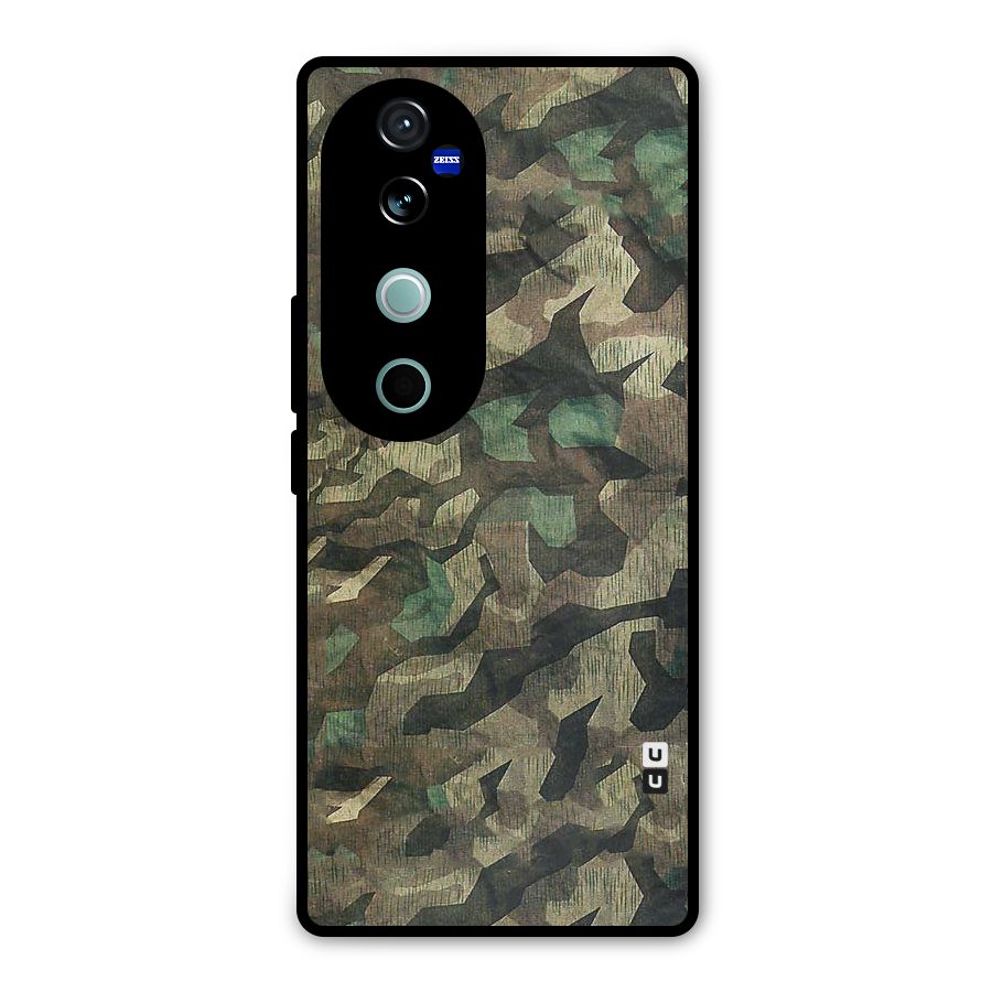 Rugged Army Metal Back Case for Vivo V40