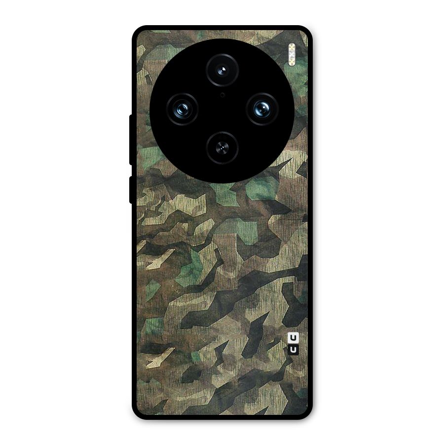 Rugged Army Metal Back Case for Vivo X100 Pro