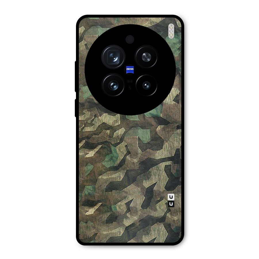 Rugged Army Metal Back Case for Vivo X200 Pro