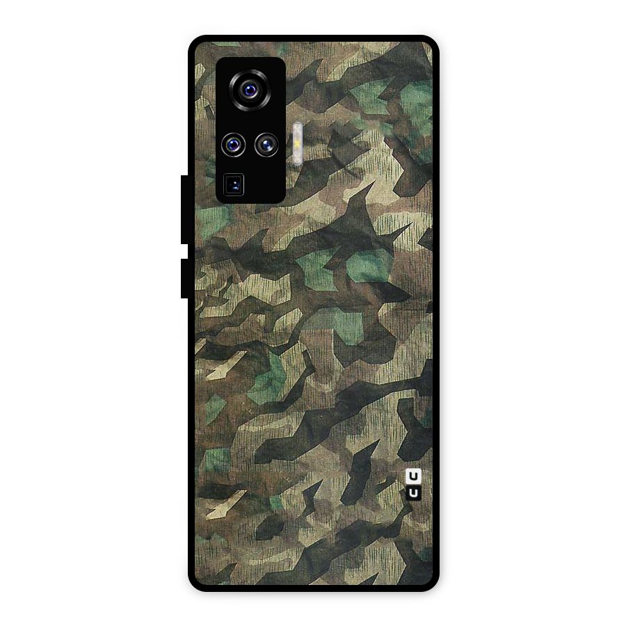 Rugged Army Metal Back Case for Vivo X50 Pro