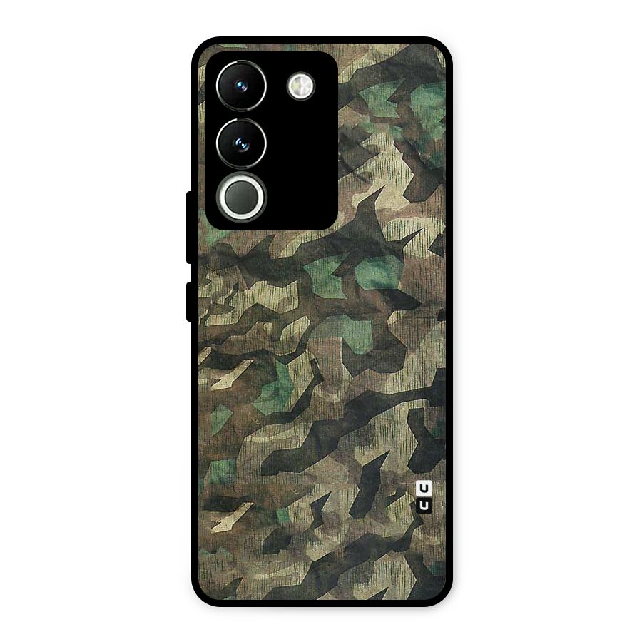 Rugged Army Metal Back Case for Vivo Y200