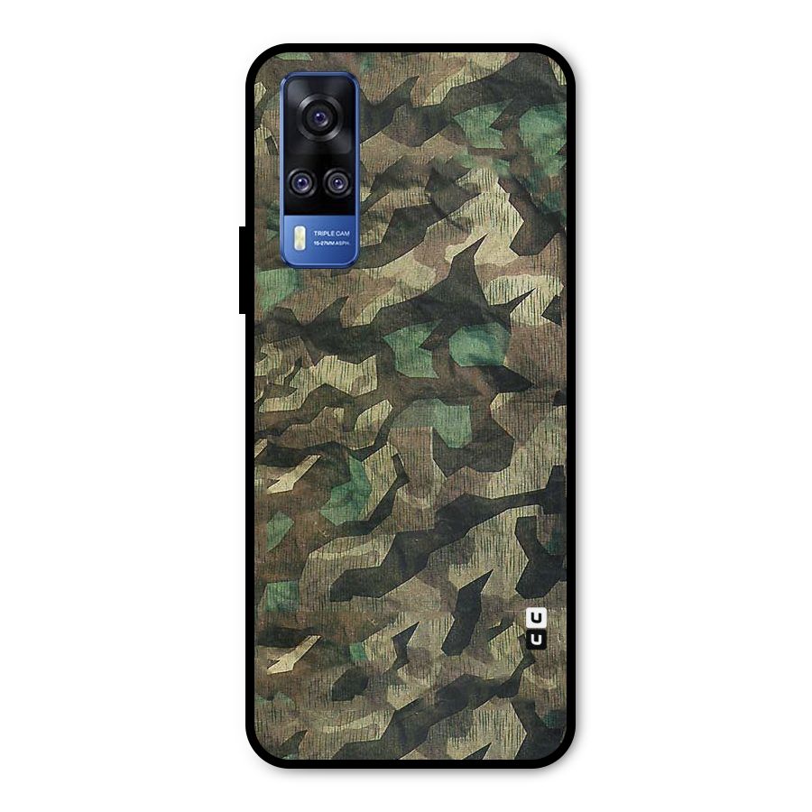 Rugged Army Metal Back Case for Vivo Y31