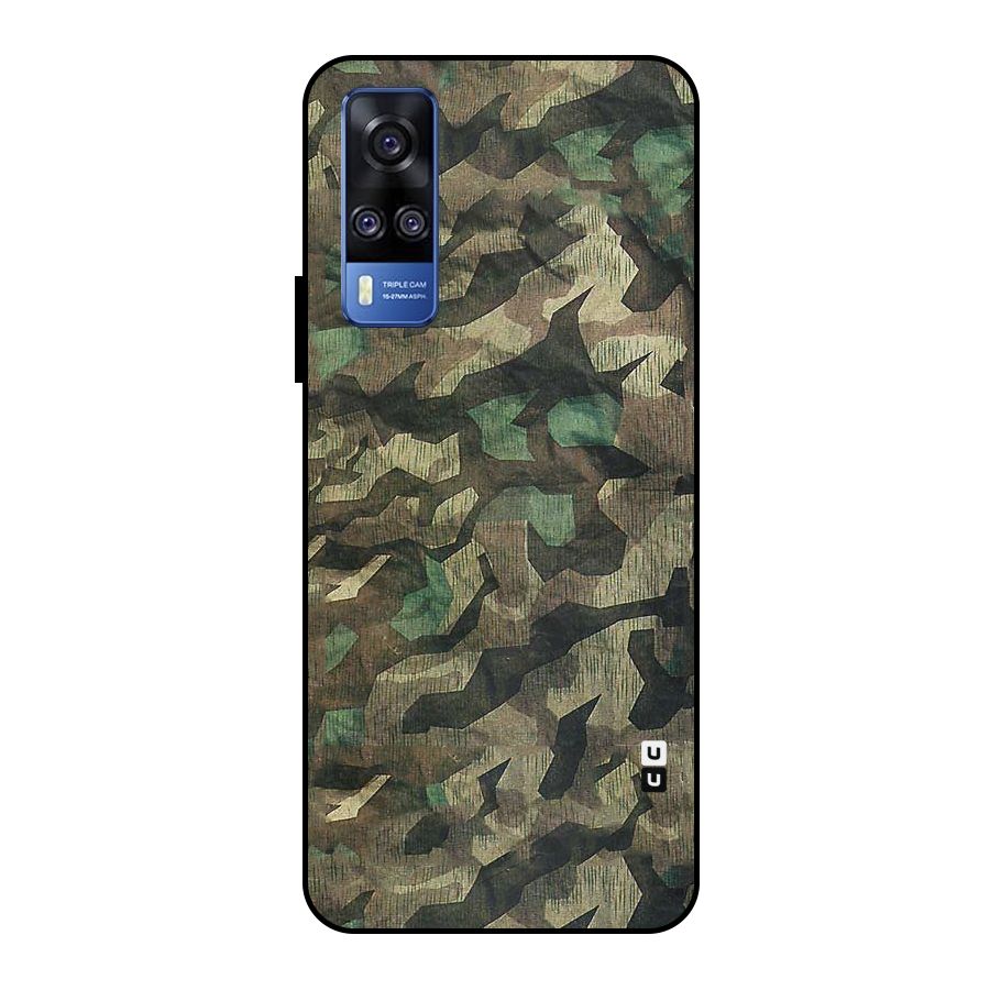 Rugged Army Metal Back Case for Vivo Y51