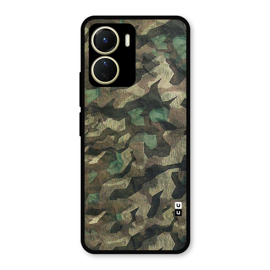 Rugged Army Metal Back Case for Vivo Y56