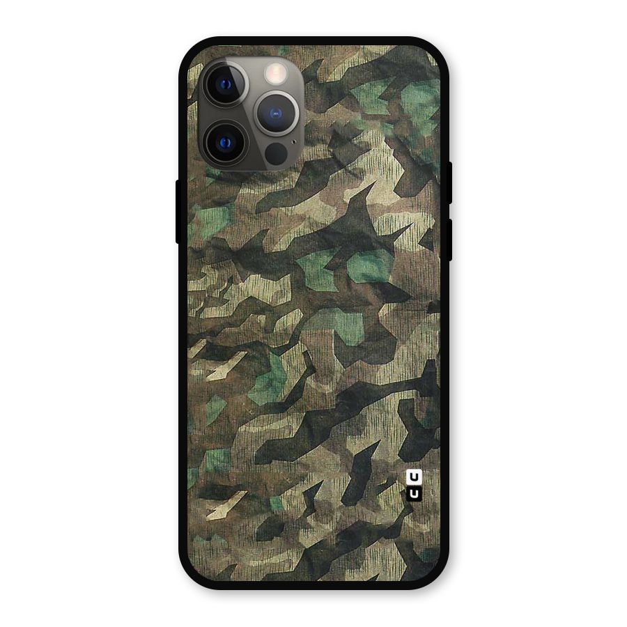 Rugged Army Metal Back Case for iPhone 12 Pro