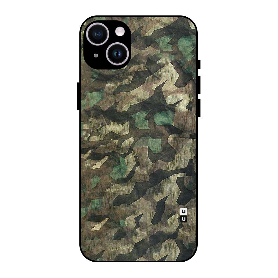 Rugged Army Metal Back Case for iPhone 14 Plus