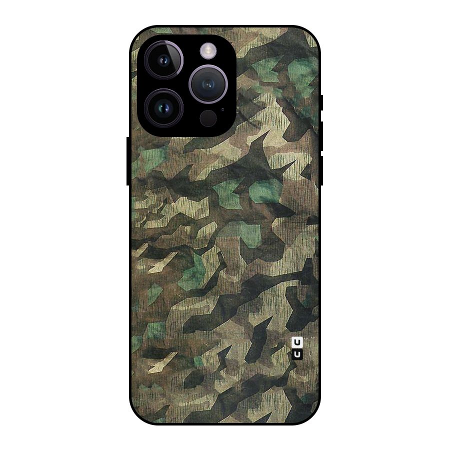 Rugged Army Metal Back Case for iPhone 14 Pro Max