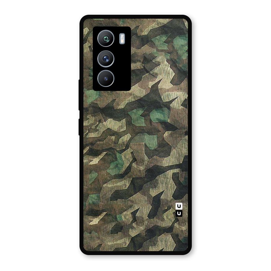 Rugged Army Metal Back Case for iQOO 9 SE