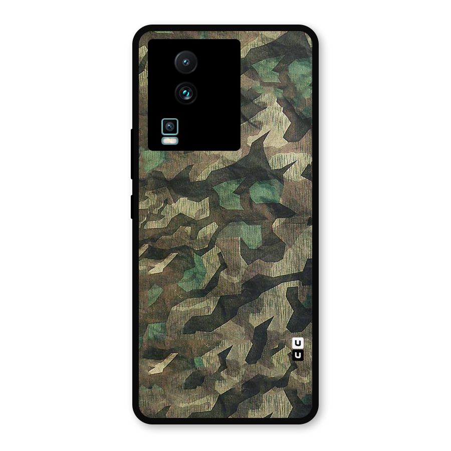 Rugged Army Metal Back Case for iQOO Neo 7