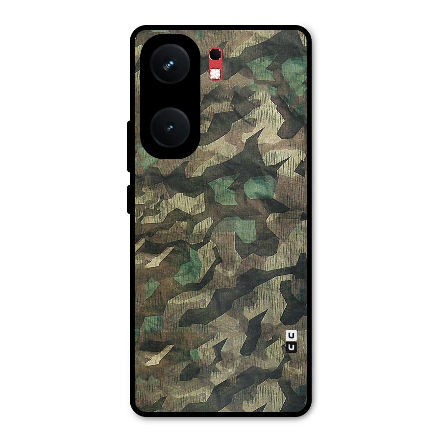 Rugged Army Metal Back Case for iQOO Neo 9 Pro