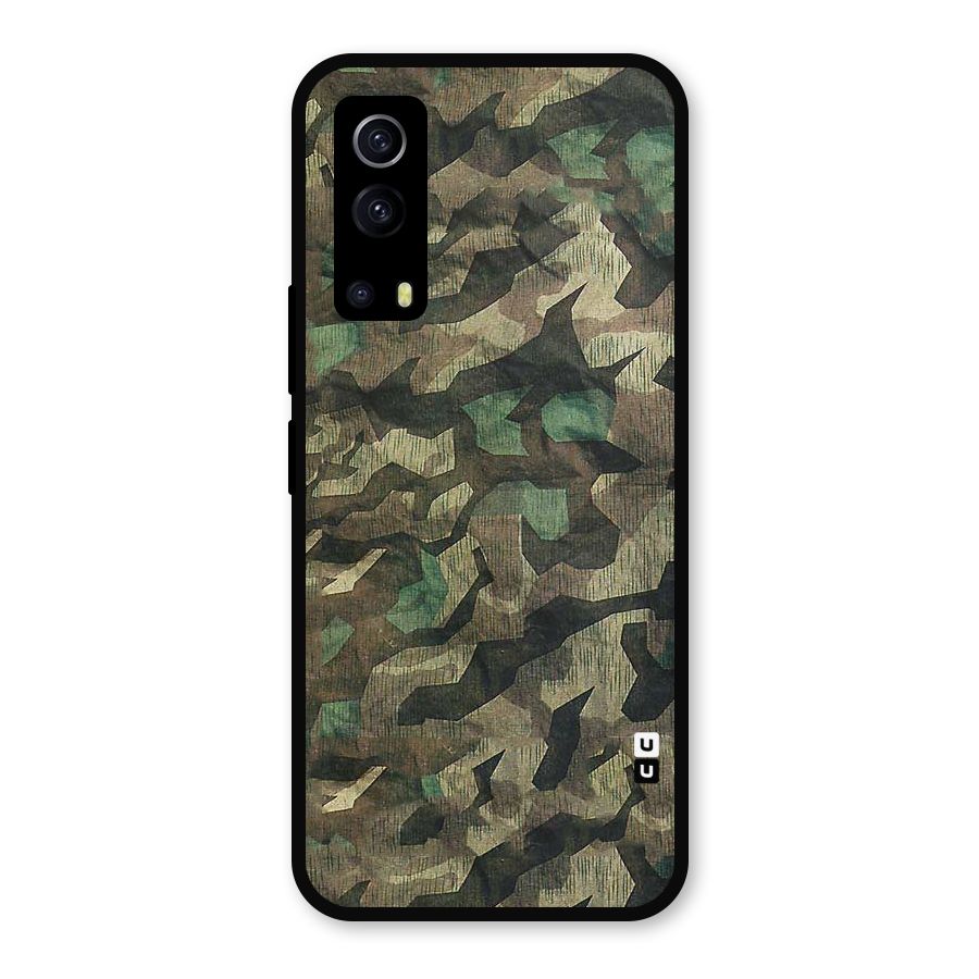 Rugged Army Metal Back Case for iQOO Z3