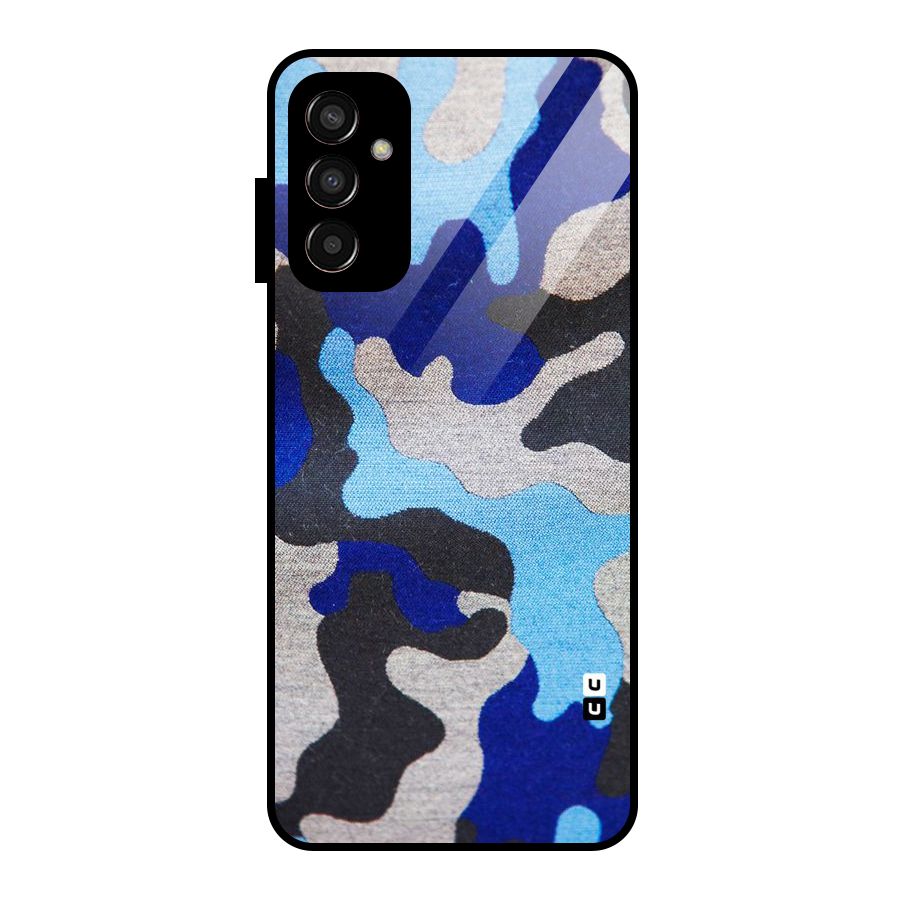 Rugged Camouflage Glass Back Case for Galaxy F13