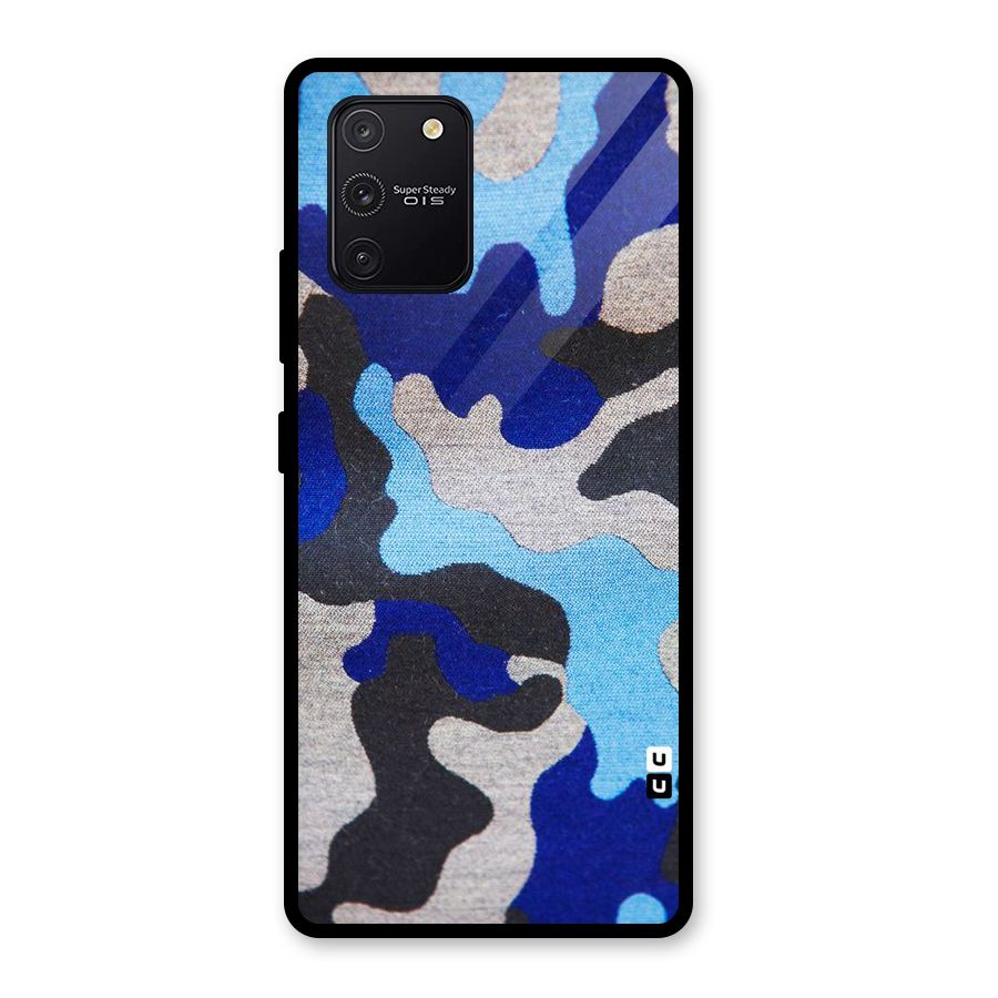 Rugged Camouflage Glass Back Case for Galaxy S10 Lite
