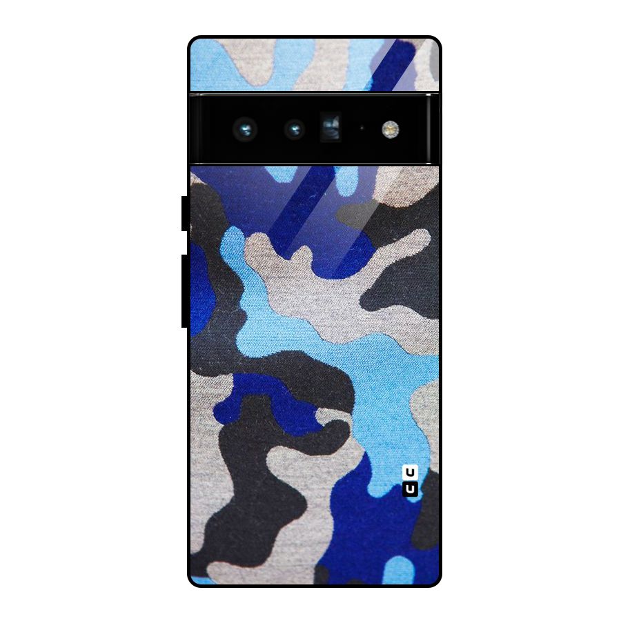 Rugged Camouflage Glass Back Case for Google Pixel 6 Pro