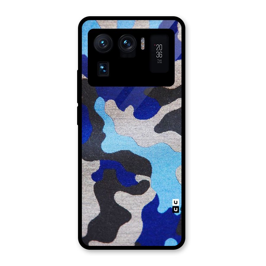 Rugged Camouflage Glass Back Case for Mi 11 Ultra