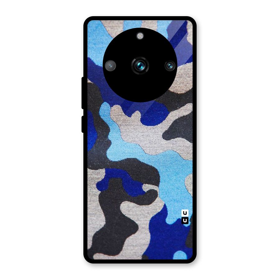 Rugged Camouflage Glass Back Case for Realme 11 Pro