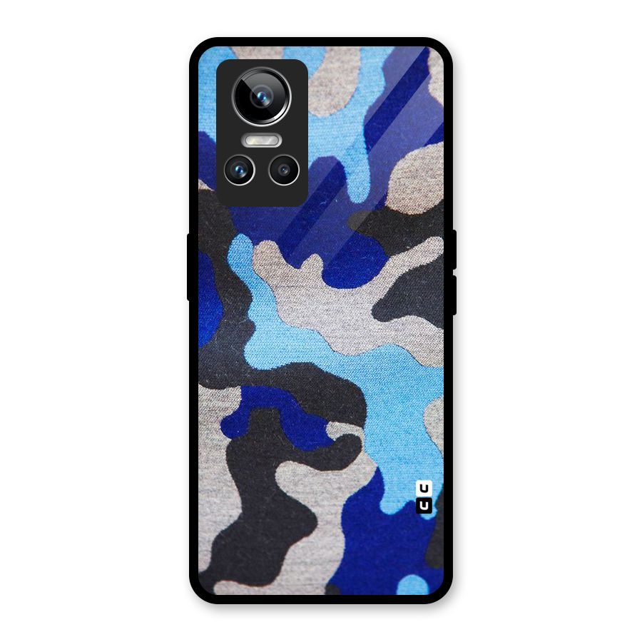 Rugged Camouflage Glass Back Case for Realme GT Neo 3