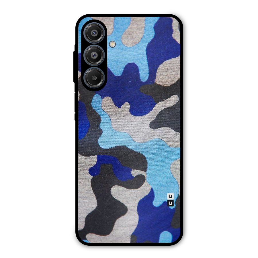 Rugged Camouflage Metal Back Case for Galaxy A16 5G