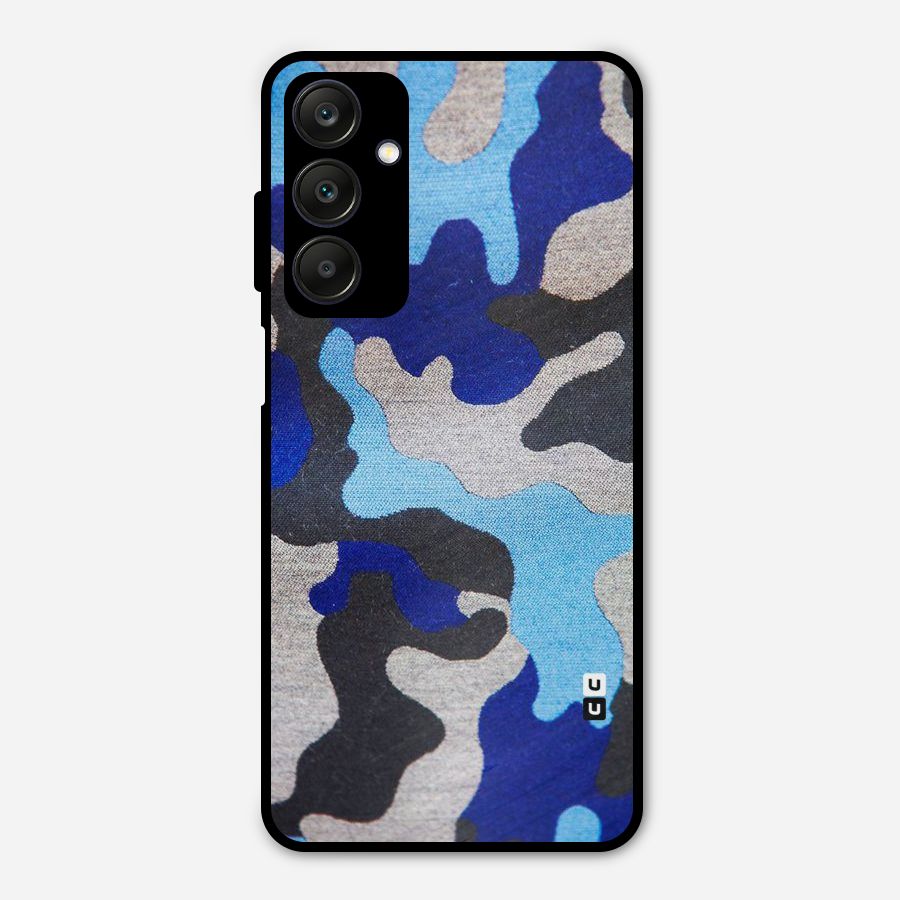 Rugged Camouflage Metal Back Case for Galaxy A25 5G