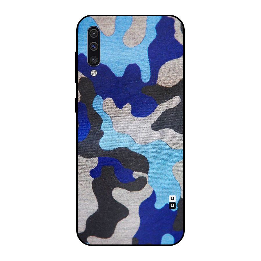 Rugged Camouflage Metal Back Case for Galaxy A30s