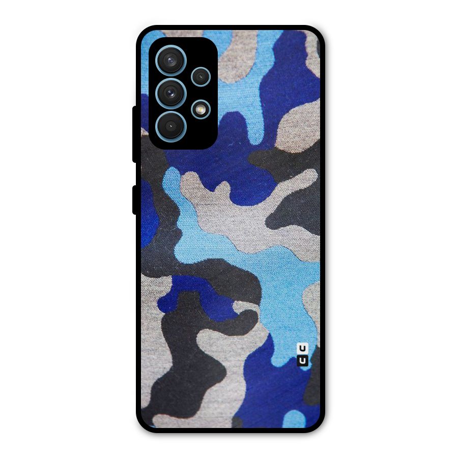 Rugged Camouflage Metal Back Case for Galaxy A32