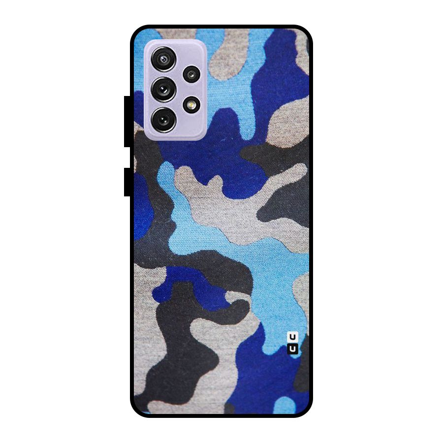 Rugged Camouflage Metal Back Case for Galaxy A72
