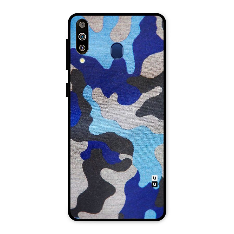Rugged Camouflage Metal Back Case for Galaxy M30