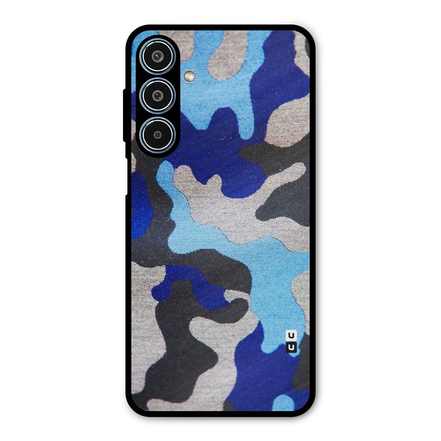Rugged Camouflage Metal Back Case for Galaxy M35