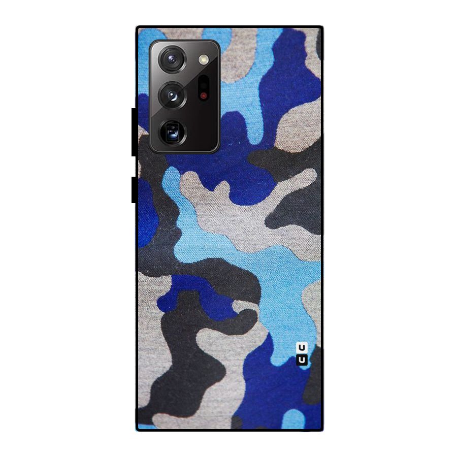 Rugged Camouflage Metal Back Case for Galaxy Note 20 Ultra