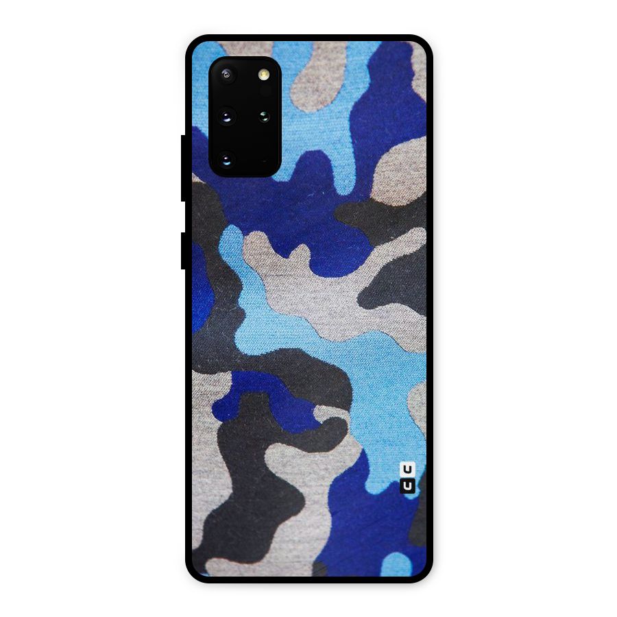 Rugged Camouflage Metal Back Case for Galaxy S20 Plus